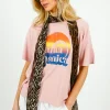 FIVE Santa Monica Tee in Old Pink