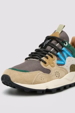 FM Yamano 3 in Taupe White Green