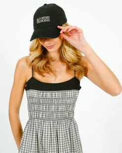 GANNI A^300 Cap in Black