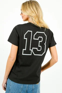 GANNI T4138 Basic Cotton Witch Relaxed Tee in Phantom