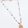 HANKA Isis Cordon in Tourmaline, Strawberry Rose Quartz