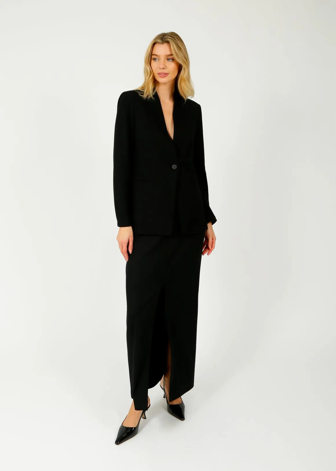 HW Superfine Merino Skirt in Black