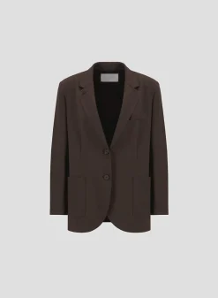 HW Travel Blazer in Dark Brown