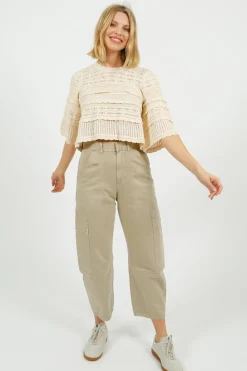 IM Azelia Openwork Top in Ecru