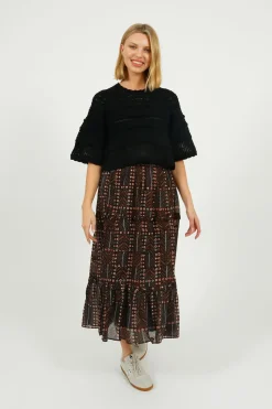 IM Diya Skirts in Faded Black