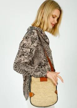 IM Mini Bayia Bag in Natural, Cognac