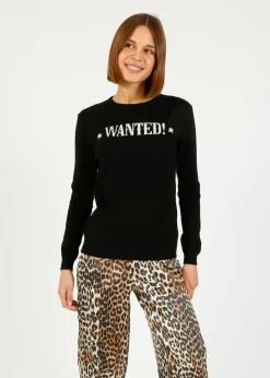 JU Wanted Crew in Black