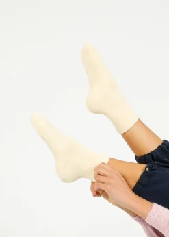 LBS Cloud Socks in Ecru