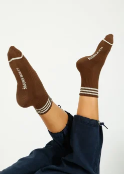 LBS Girlfriend Socks in Mahogany