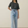 LM Abuela Trousers in Blue Onda Stripes