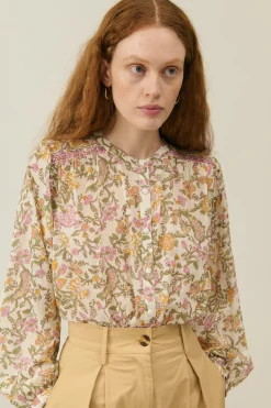 LM Jeanne Shirt in Cream Mimosa Spring