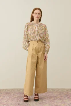 LM Jeanne Shirt in Cream Mimosa Spring