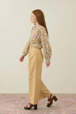 LM Jeanne Shirt in Cream Mimosa Spring