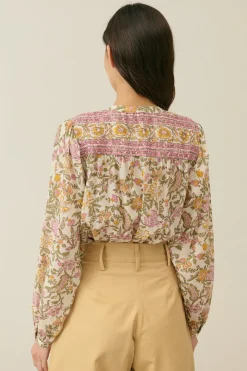 LM Jeanne Shirt in Cream Mimosa Spring