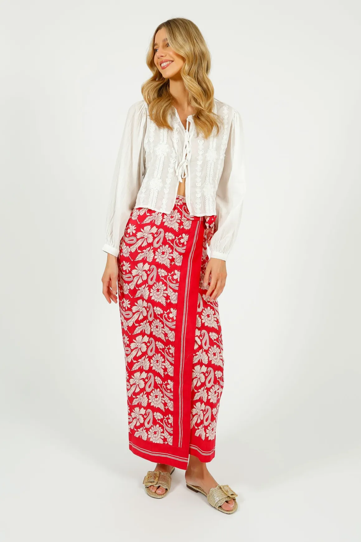 MAISON H Marina Skirt in Tabasco