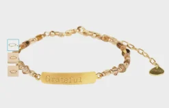 MISHKY Grateful Bracelet in Gold