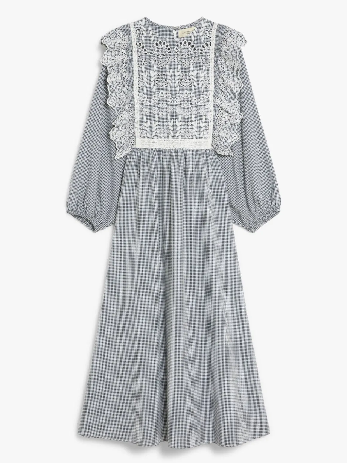 MM Abito Dress in Navy Vichy