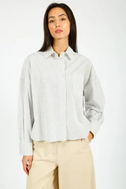 MM Aureo Navy Stripe Shirt