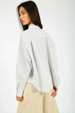 MM Aureo Navy Stripe Shirt