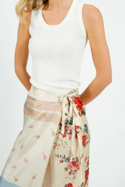 MM Ceylon Knitted Vest in White