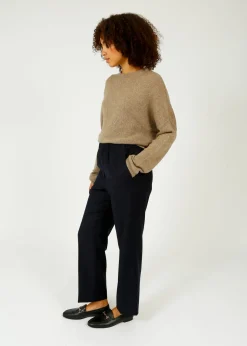 MM Hateley Flannel Trousers in Navy