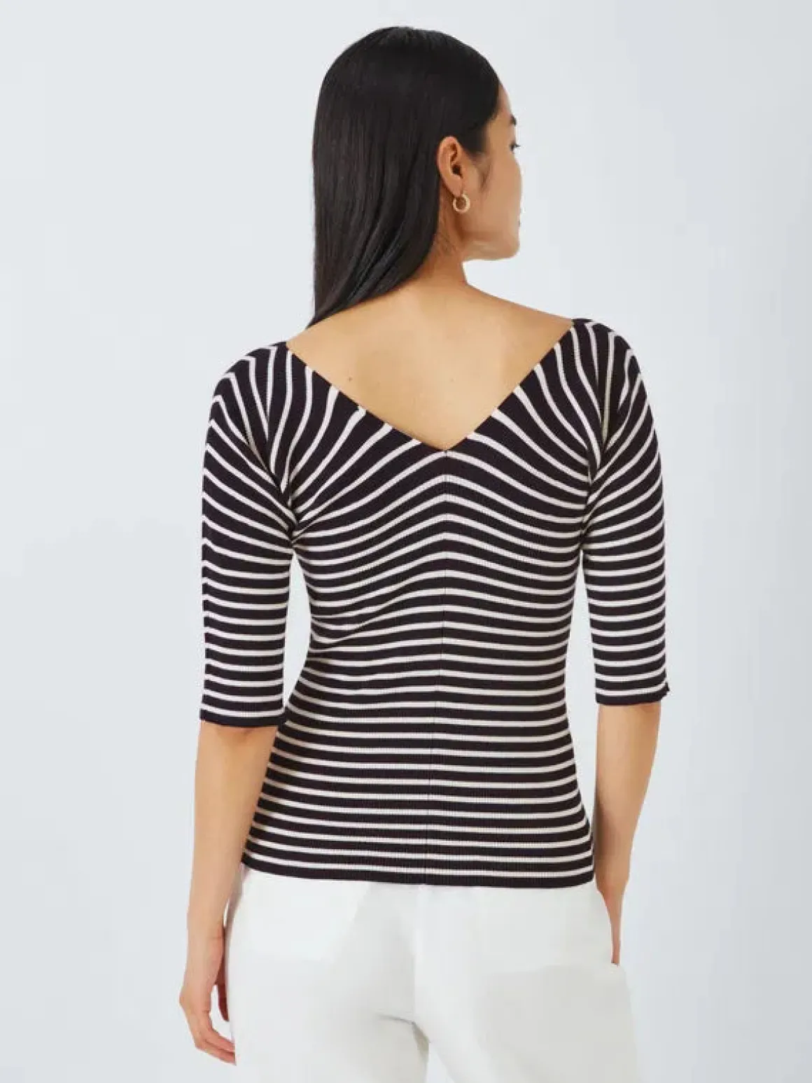 MM Oceano Striped Top in Navy