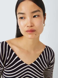 MM Oceano Striped Top in Navy