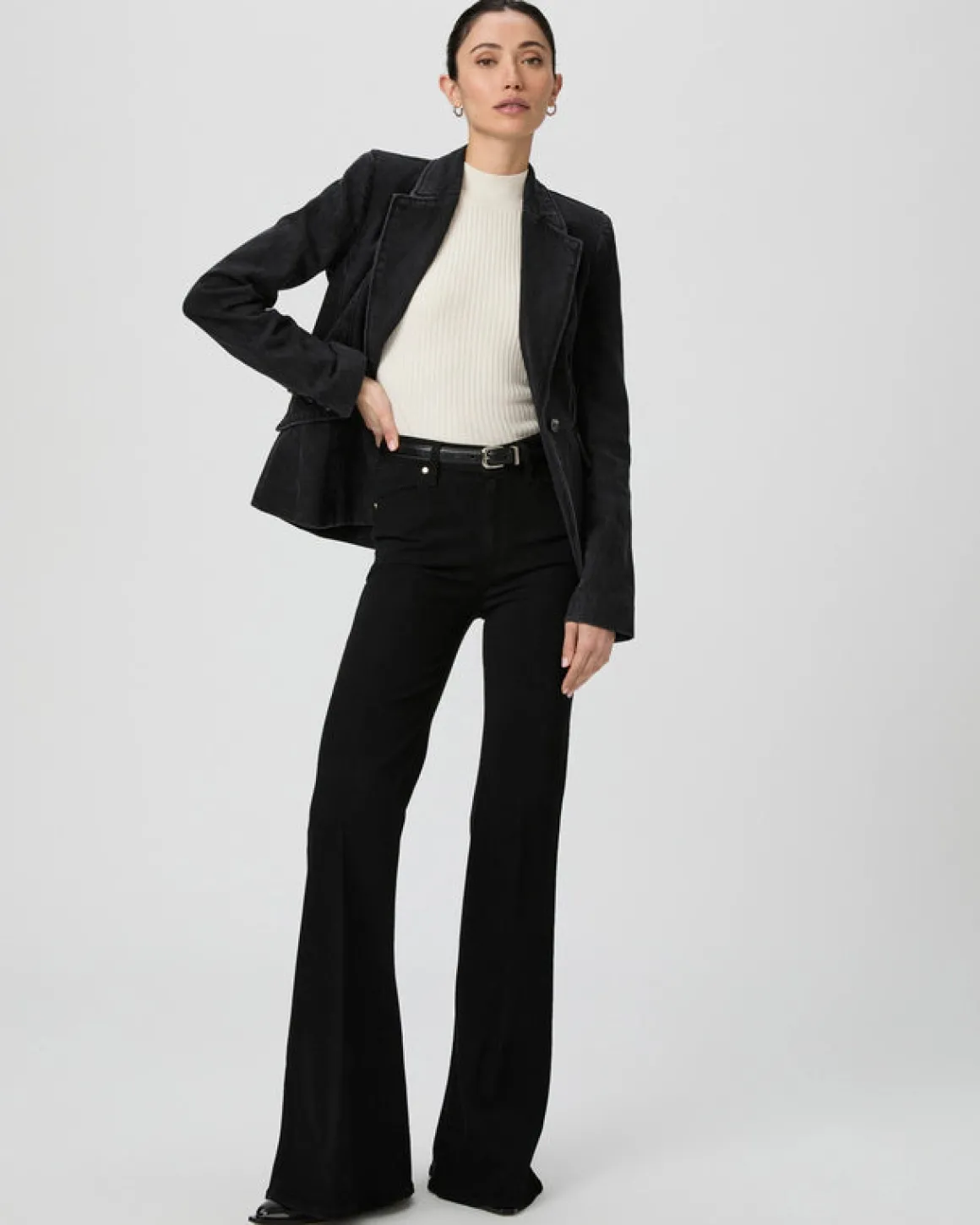PAIGE Carmen Blazer in Evening Onyx
