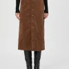 PAIGE Meadow Midi Skirt in Maple