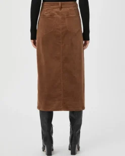 PAIGE Meadow Midi Skirt in Maple