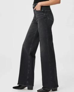 PAIGE Sasha in Viper Black Distress