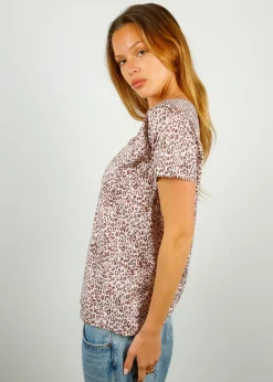 PARK Cotton V Neck in Leopard