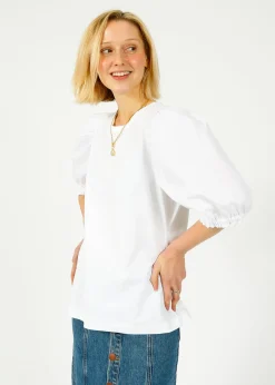 PARK Puff Sleeve Tee in White