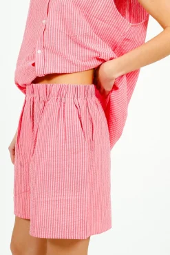 PARK Resort Shorts Pink u0026 Red Stripe