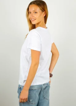 PARK SS Cotton Rd Neck in White