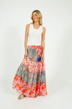 PDS 431 Printed Long Skirt