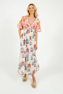 PDS 443 Tea Tents Mix Long Dress