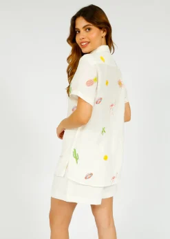 PP Ada Shirt in Icons Emb White