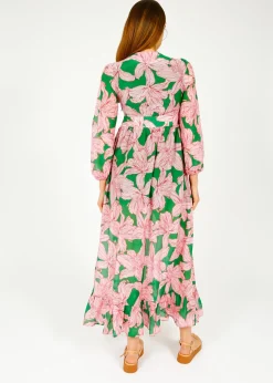 PPL Daisy Dress in Lily 01 Pink, Green