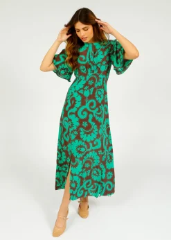 PPL Gini Dress in Griccia 01 Green Floral