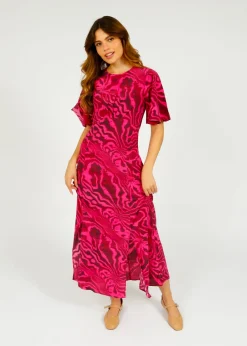 PPL Gini Dress in Watercolour 01 Pink