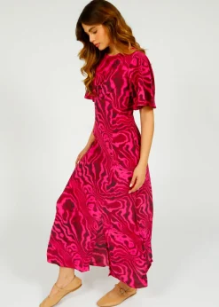 PPL Gini Dress in Watercolour 01 Pink