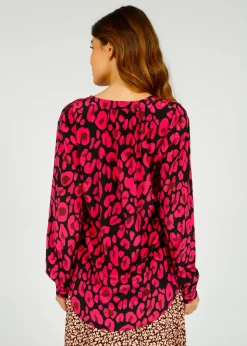 PPL Sandy Silk Shirt in Leo 02 Pink