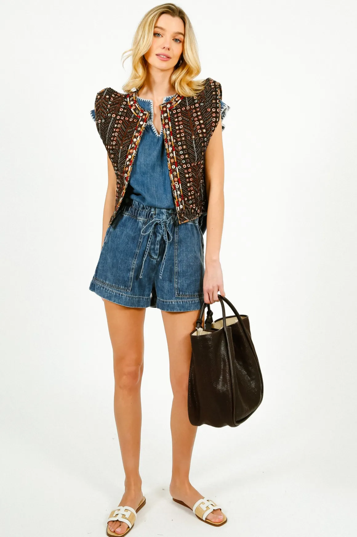 RAILS Tafia Blouse in Blue