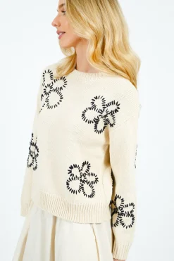 RAILS Zoey Daisy Knit in Ivory