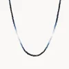 RF Graduated Blue Sapphire Necklace