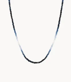 RF Graduated Blue Sapphire Necklace