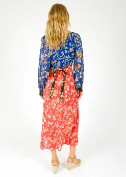 RIXO Ayla Dress in Waterblossom Multi Mix