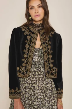 RIXO Denver Jacket in Black