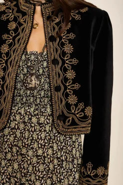 RIXO Denver Jacket in Black